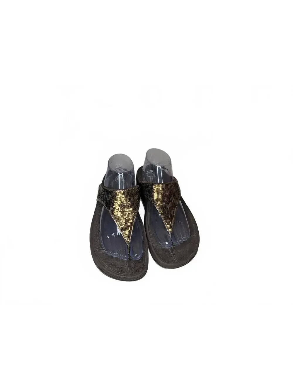 FitFlop Electra Bronze Sequin Sandals‎ Size US 7
